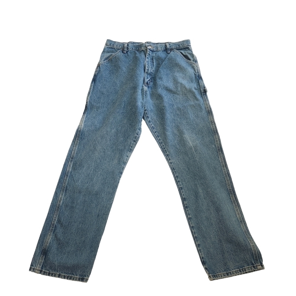 RUSTLER Men's Cargo Medium Denim Jeans Size 36x34